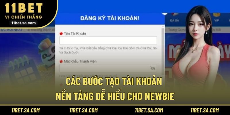 Các bước tạo tài khoản nền tảng dễ hiểu cho newbie