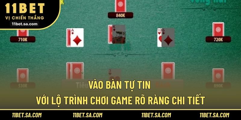 Vào bàn tự tin với lộ trình chơi game rõ ràng chi tiết